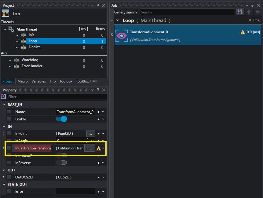 Camera Calibration Transform Editor
