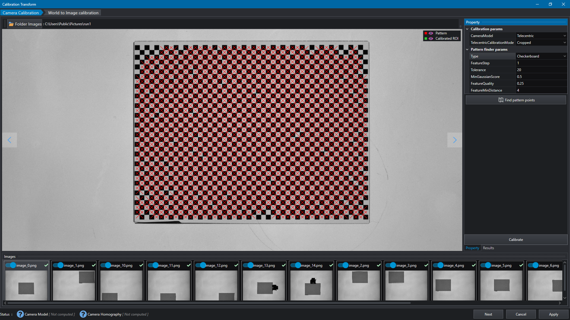 Camera Calibration Transform Editor