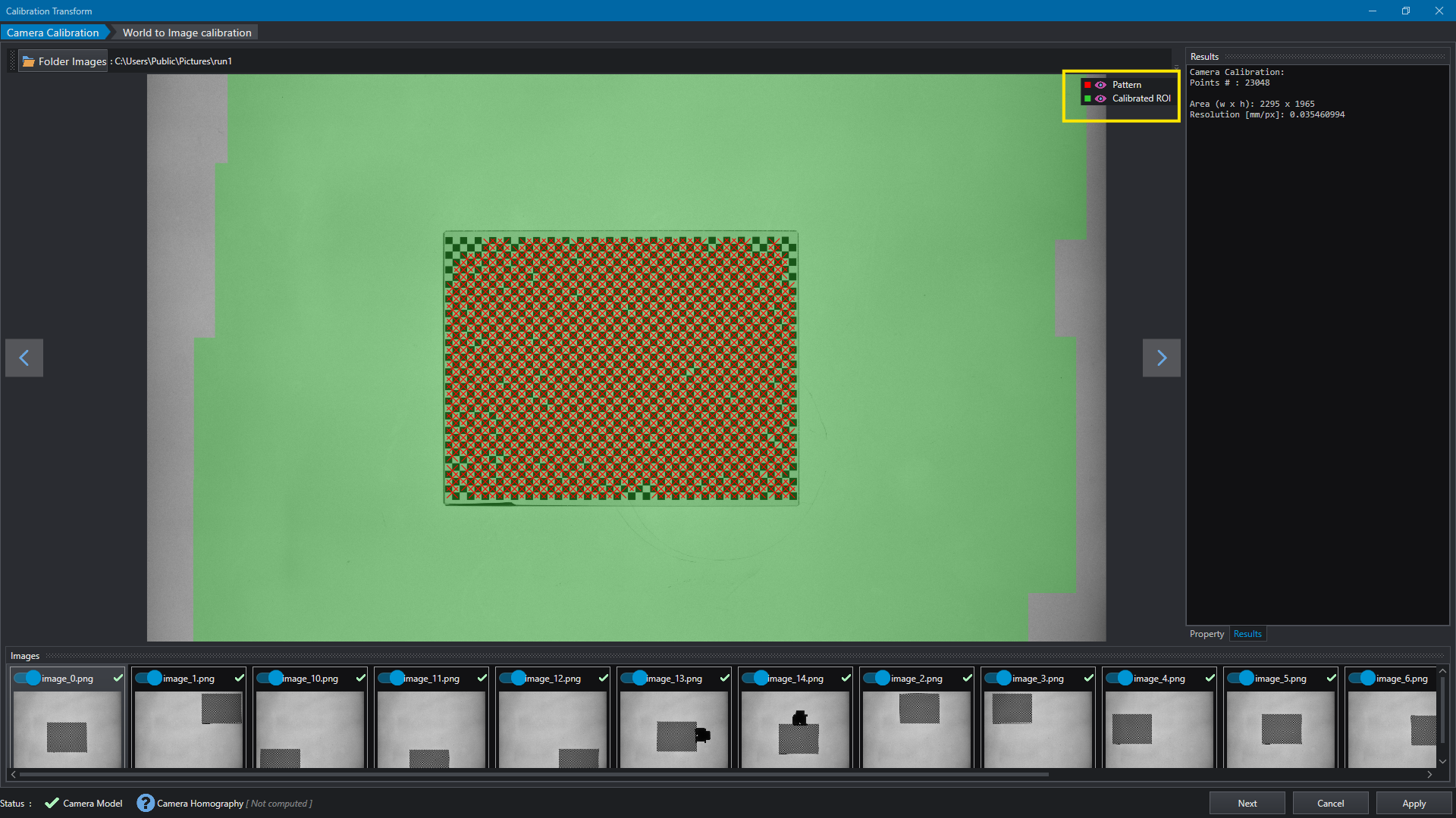 Camera Calibration Transform Editor