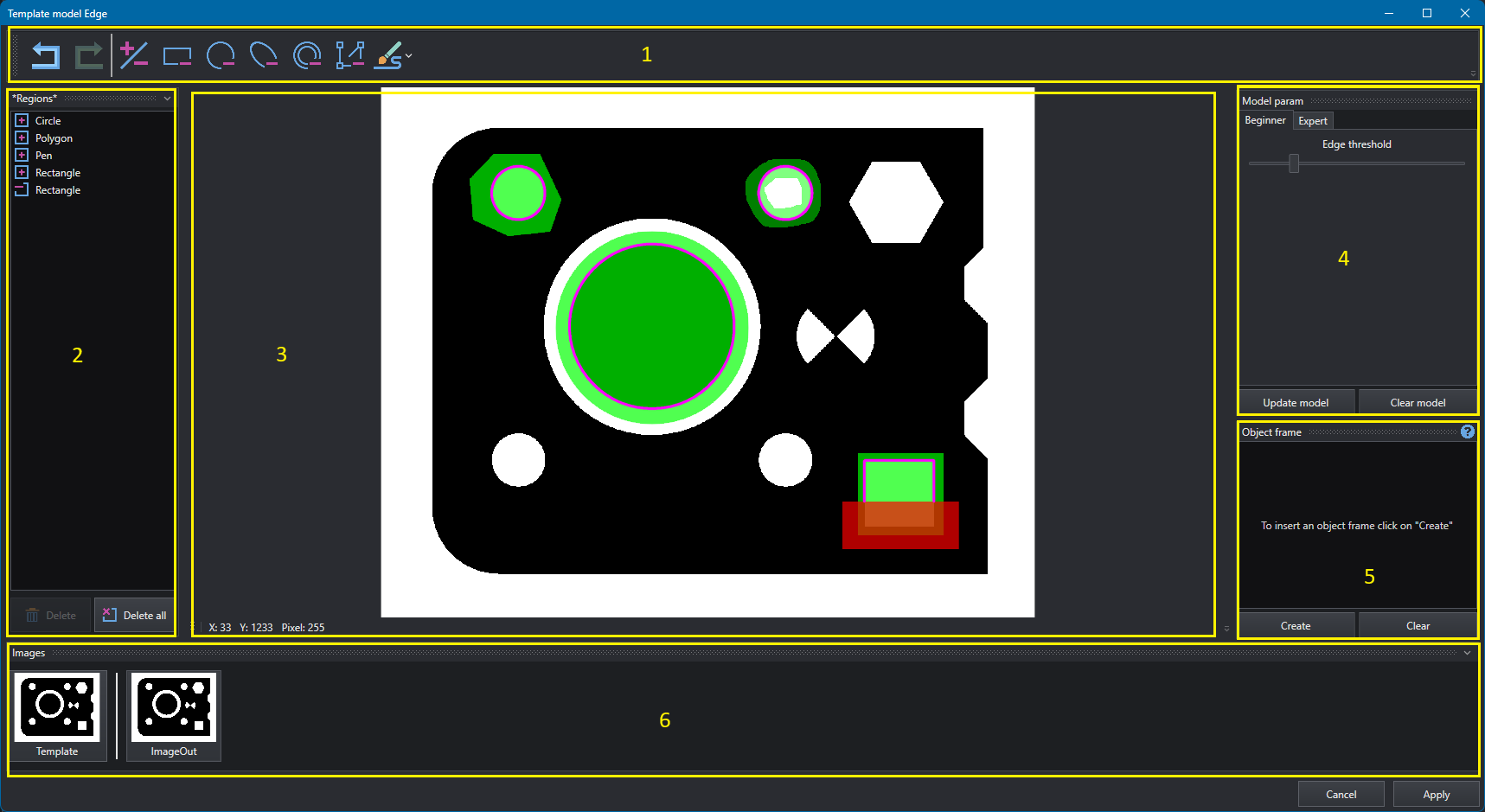 Template Model Editor